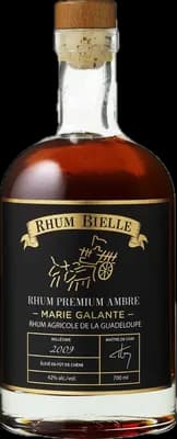 Bouteille de spiritueux : Rhum Premium Ambre de la marque Bielle