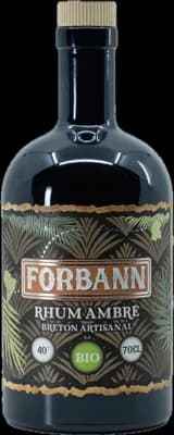 Bouteille de spiritueux : Rhum ambré Forbann de la marque Breizh'cool