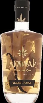 Bouteille de spiritueux : Mangue - Ananas de la marque Arawak