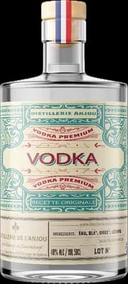 Bouteille de spiritueux : Vodka de la marque Distillerie de l'Anjou
