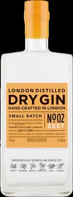 Bouteille de spiritueux : London Distilled Dry Gin - No. 02 Zest de la marque Marks & Spencer