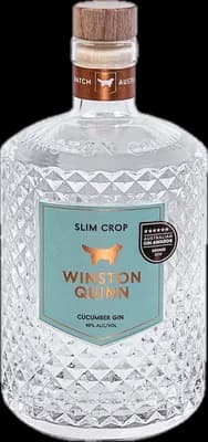 Bouteille de spiritueux : Slim Crop Cucumber Gin de la marque Winston Quinn