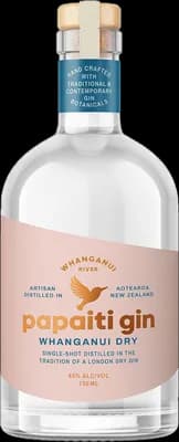 Bouteille de spiritueux : Whanganui Dry de la marque Papaiti Gin