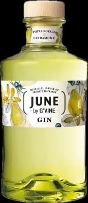 Bouteille de spiritueux : June by  Poire Royale & Cardamome de la marque G'Vine