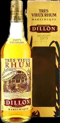Bouteille de spiritueux : Très Vieux Rhum Millésime 1975 de la marque Dillon