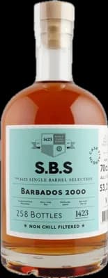 Bouteille de spiritueux : Barbados 2000 de la marque S.B.S
