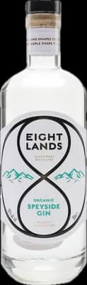 Bouteille de spiritueux : Organic Speyside Gin de la marque Eight Lands