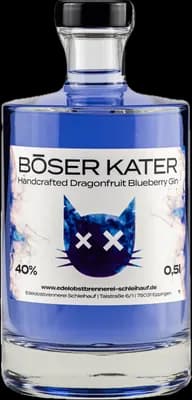 Bouteille de spiritueux : Handcrafted Dragonfruit Blueberry Gin de la marque Böser Kater