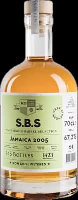 Bouteille de spiritueux : Jamaica de la marque S.B.S