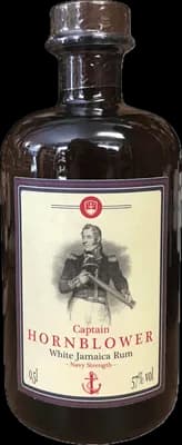 Bouteille de spiritueux : Captain Hornblower White Jamaica Rum de la marque Hampden
