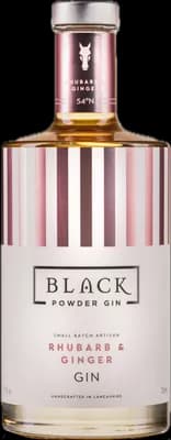 Bouteille de spiritueux : Rhubarb & Ginger Gin de la marque Black Powder