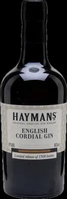 Bouteille de spiritueux : Cordial Gin de la marque Hayman's 