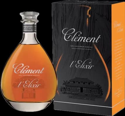 Bouteille de spiritueux : Très Vieux Cuvée l’Elixir de la marque Clément