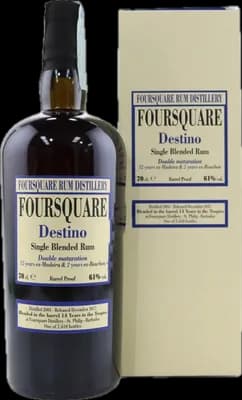 Bouteille de spiritueux : Destino de la marque Foursquare