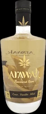 Bouteille de spiritueux : Coco - Vanille - Miel de la marque Arawak