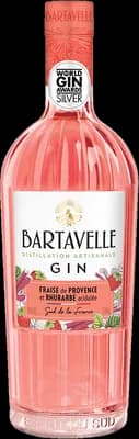 Bouteille de spiritueux : Fraise de Provence et Rhubarbe Acidulée de la marque Bartavelle
