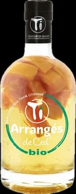 Bouteille de spiritueux : Ti Arrangés Pamplemousse Thym Citronné Bio de la marque Les Rhums de Ced'