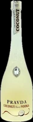 Bouteille de spiritueux : Coconut Flavored Vodka de la marque Pravda