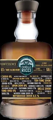 Bouteille de spiritueux : Quintessence 2023 de la marque Famille Ricci