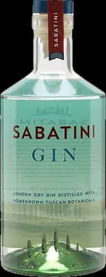 Bouteille de spiritueux : London Dry Gin de la marque Sabatini