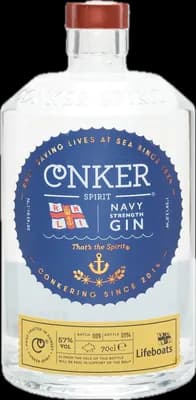Bouteille de spiritueux : Navy Strength Gin de la marque Conker