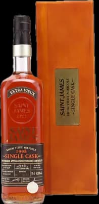 Bouteille de spiritueux : Single Cask de la marque Saint James