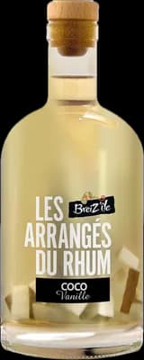 Bouteille de spiritueux : Les Arrangés Du Rhum Coco Vanille de la marque Breiz’île