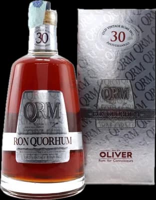 Bouteille de spiritueux : Ron Quorhum 30 Aniversario de la marque Quorhum