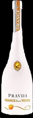 Bouteille de spiritueux : Orange Flavored Vodka de la marque Pravda