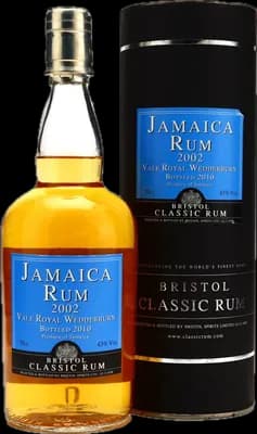 Bouteille de spiritueux : Vale Royal Wedderburn de la marque Bristol Classic Rum