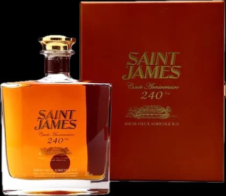 Bouteille de spiritueux : 240 ans Cuvée Anniversaire de la marque Saint James