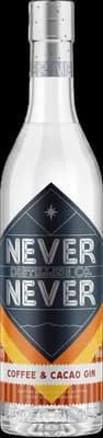 Bouteille de spiritueux : Coffee & Cacao Gin de la marque Never Never 
