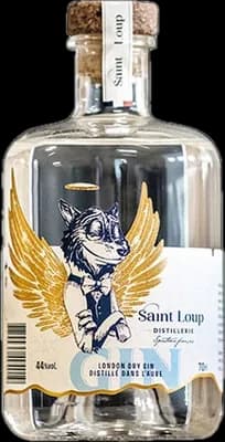 Bouteille de spiritueux : London Dry Gin de la marque Distillerie Saint-Loup