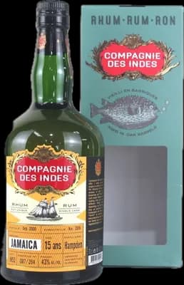 Bouteille de spiritueux : Jamaica de la marque Hampden