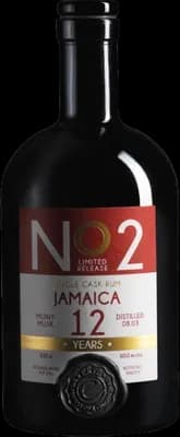 Bouteille de spiritueux : No2 Jamaica 12 Years de la marque Ekte Rum