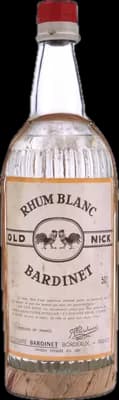Bouteille de spiritueux : «Old Nick» Blanc 1950s de la marque Bardinet