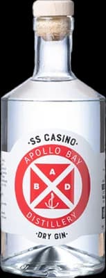 Bouteille de spiritueux : SS Casino Dry Gin de la marque Apollo Bay Distillery