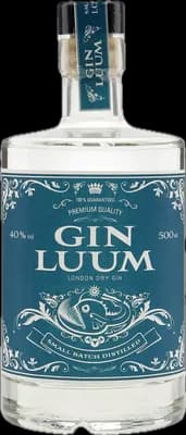 Bouteille de spiritueux : London Dry Gin de la marque Luum