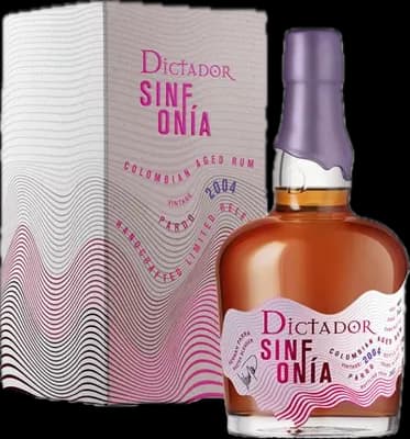 Bouteille de spiritueux : Sinfonia Pardo 2004 de la marque Dictador